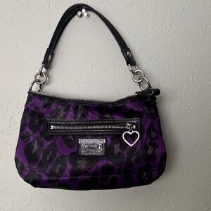 Coach Purple and Black Women's Bag